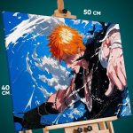 Картина на стену Блич Аниме Ичиго Куросаки 40x50