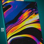 Картина на стену Абстракция волны космос 40x50