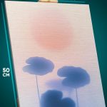 Картина на стену Абстракция цветы кувшинки 40x50