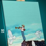 Картина на стену Хаяо Миядзаки Аниме Небесный замок Лапута 40x50