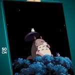 Картина на стену Хаяо Миядзаки Аниме Мой сосед Тоторо 40x50