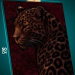 Картина на стену Животные лепопард 40x50
