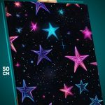 Картина на стену Космос абстракция звезды 40x50