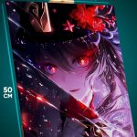Картина на стену Геншин Импакт Игра Ху Тао 40x50