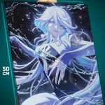Картина на стену Геншин Импакт Игра Фурина 40x50