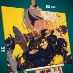 Картина на стену Nier: Automata Игра Аниме 2B 40x50