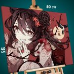 Картина на стену Геншин Импакт Игра Ху Тао 40x50