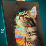 Картина на стену Котики лучик солнца 40x50