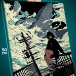 Картина на стену Девушка Аниме-арт сюрреализм 40x50