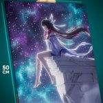 Картина на стену Геншин Импакт Игра Коломбина 40x50