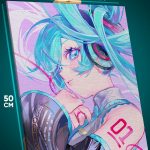 Картина на стену Vocaloid Мику Хатсуне 40x50