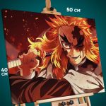 Картина на стену Клинок рассекающий демонов Аниме Ренгоку 40x50