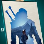 Картина на стену Ведьмак Игра Геральт из Ривии 40x50