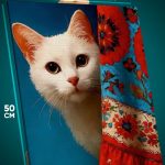 Картина на стену Котики прячется 40x50