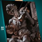 Картина на стену Статуя ангел скрипк 40x50