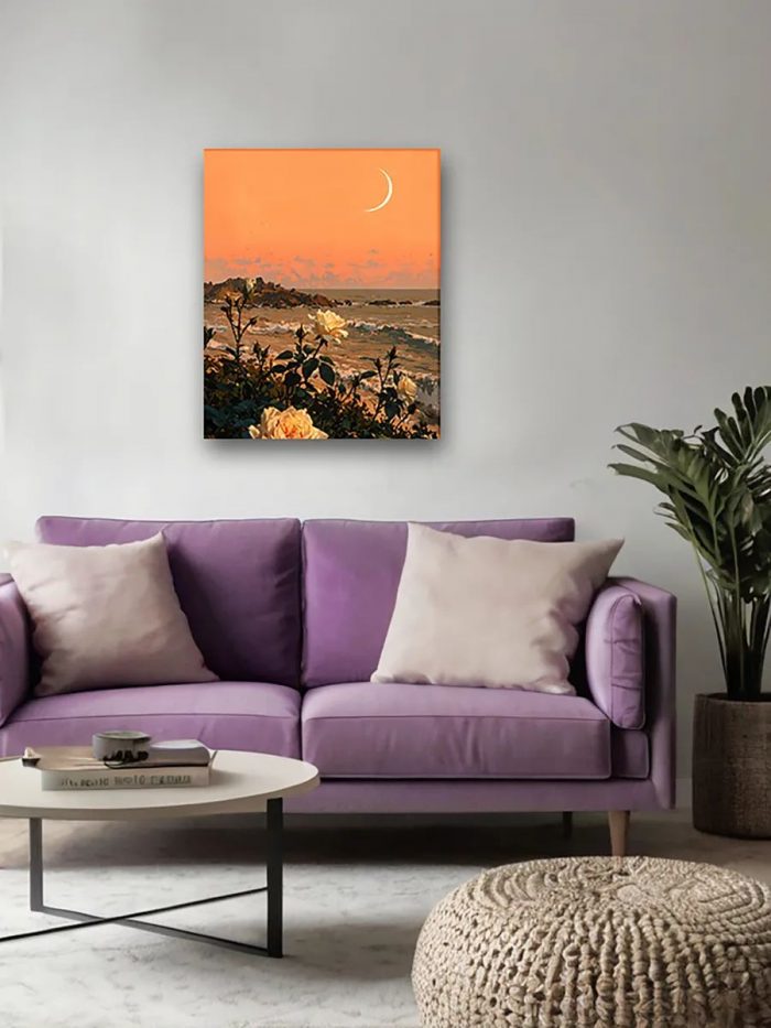 Картина на стену Пейзаж морской природа луна 40x50 — изображение 2