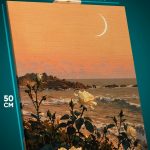 Картина на стену Пейзаж морской природа луна 40x50