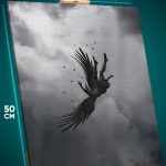 Картина на стену Религия падший ангел 40x50