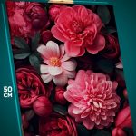 Картина на стену Цветы красные 40x50