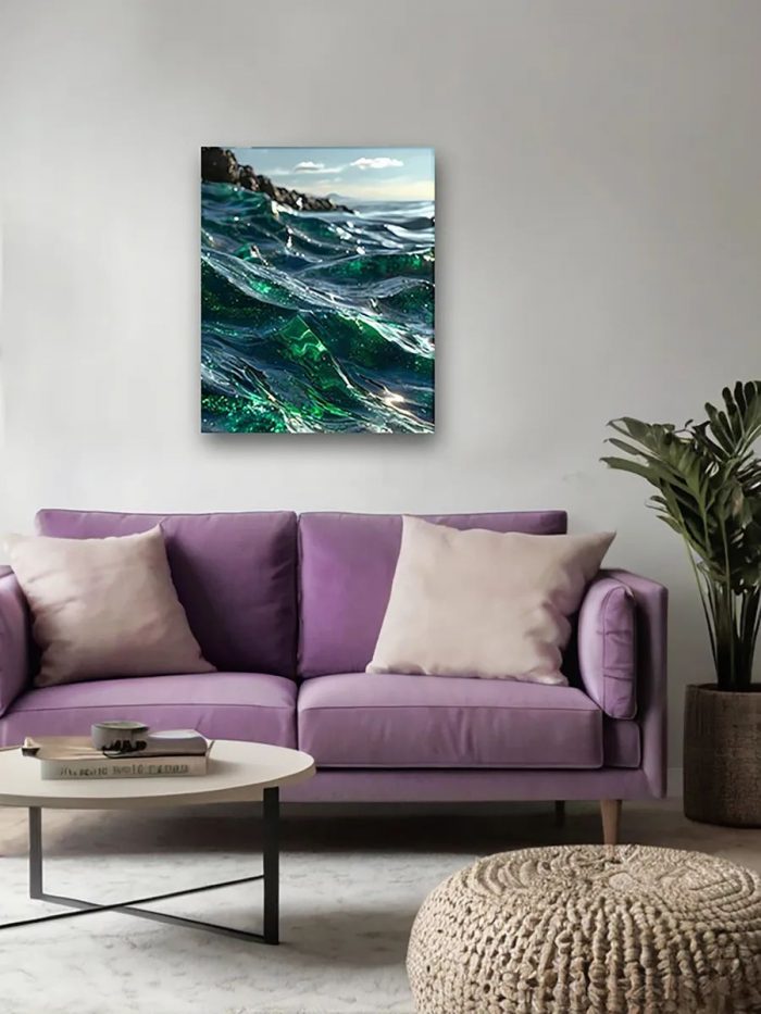 Картина на стену Пейзаж морской природа волны берег 40x50 — изображение 2
