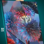 Картина на стену Цветы абстракция 40x50