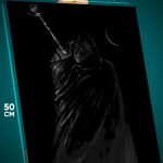 Картина на стену Берсерк Аниме рыцарь 40x50