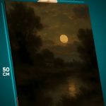 Картина на стену Репродукция Лунная ночь 40x50