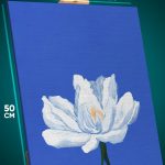 Картина на стену Цветы абстракция 40x50