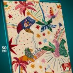 Картина на стену Цветы паттерн пальмы 40x50