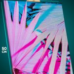 Картина на стену Цветы тропические пальмы 40x50