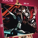 Картина по номерам Блич Аниме Ичиго и Улькиора 40x50