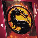 Картина по номерам Mortal Kombat Игра дракон 40x50
