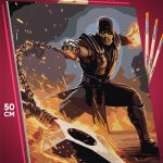 Картина по номерам Mortal Kombat Игра Скорпион 40x50