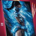 Картина по номерам Mortal Kombat Игра Китана 40x50