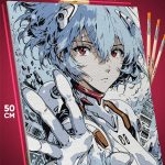 Картина по номерам Евангелион Аниме Рей Аянами 40x50