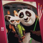 Картина по номерам Мультфильмы Кунг-фу Панда 40x50