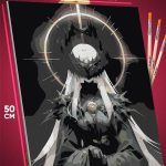 Картина по номерам Темная фэнтези девушка жрица 40x50