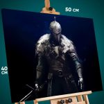 Картина на стену Dark Souls Игра рыцарь в доспехах 40x50