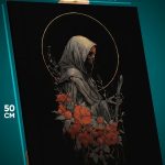 Картина на стену Темная фэнтези жнец 40x50