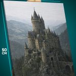 Картина на стену Темная фэнтези замок пейзаж 40x50