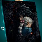 Картина на стену Хаяо Миядзаки Аниме Ходячий замок 40x50