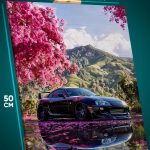 Картина на стену Авто Toyota Supra Япония 40x50