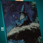 Картина на стену Темная фэнтези волшебник маг 40x50