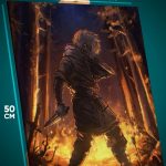Картина на стену Сага о Винланде Аниме Торфин 40x50
