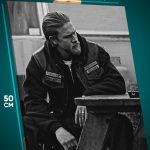 Картина на стену Актеры Кино Джексон Теллер / Чарли Ханнэм 40x50