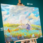 Картина на стену Фрирен Аниме Химмель и эльфийка 40x50