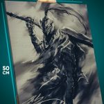 Картина на стену Dark Souls Игра рыцарь Арториас 40x50