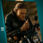 Картина на стену Актеры Кино Джексон Теллер / Чарли Ханнэм 40x50