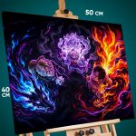Картина на стену Ван-Пис Аниме Луффи, Сабо, Эйс 40x50