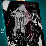 Картина на стену Девушка Аниме-арт готическая ангел 40x50